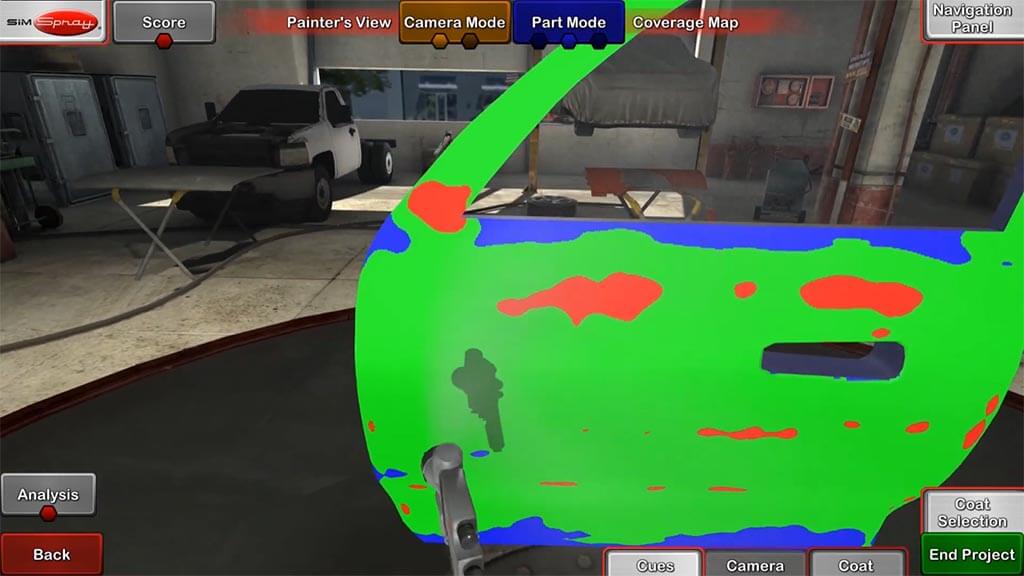 SimSpray festék fedettségi nézet SimSpray festék fedettségi nézet