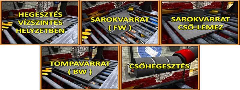 Weldtrainer gyakorlati modulok Weldtrainer gyakorlati modulok